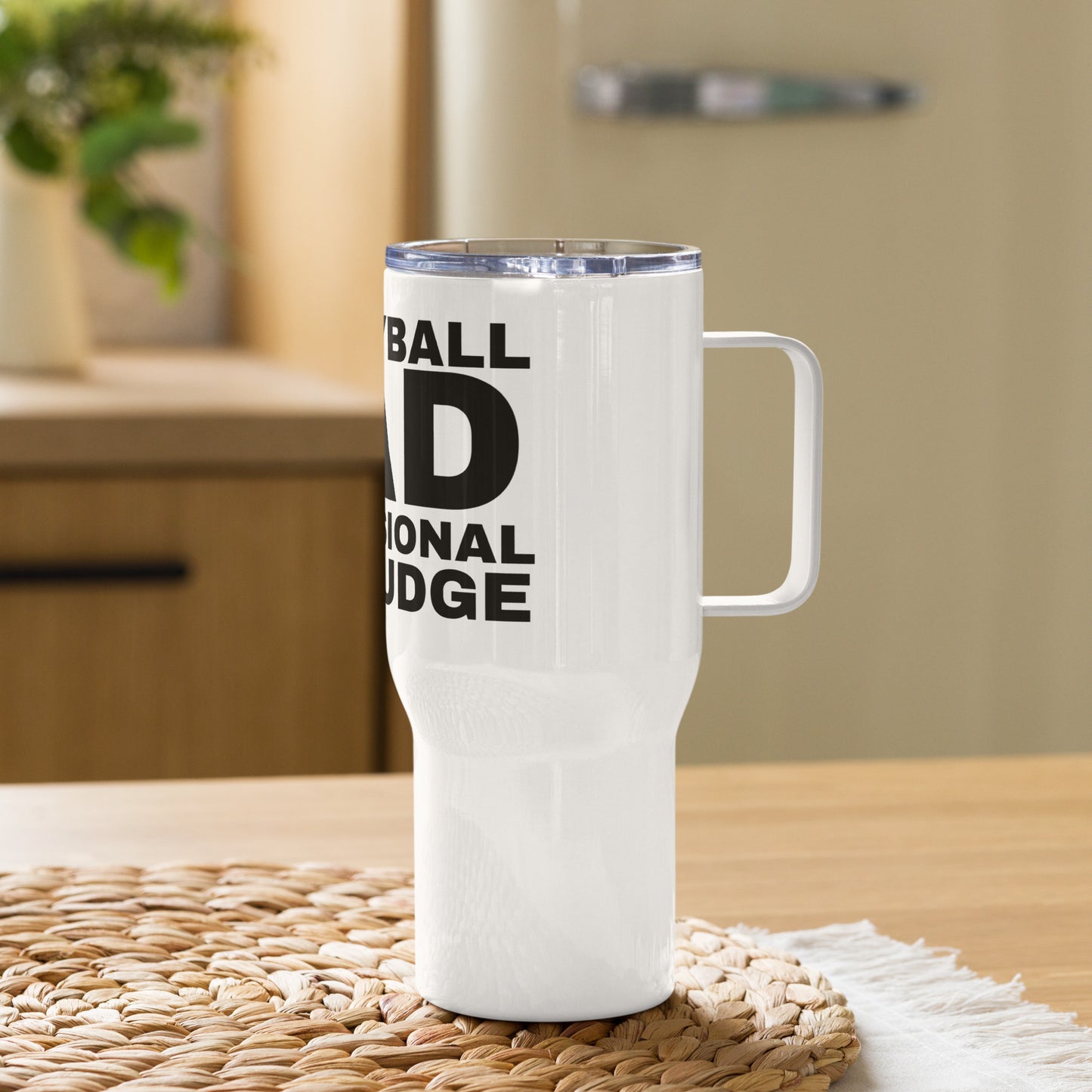 Volleyball Dad - Travel mug with a handle