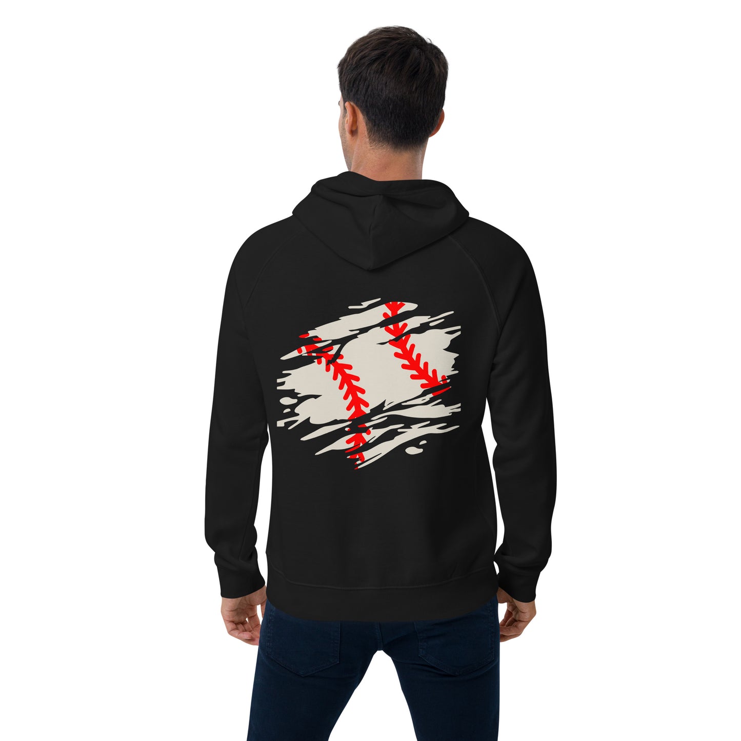 ctms baseball - Unisex eco raglan hoodie