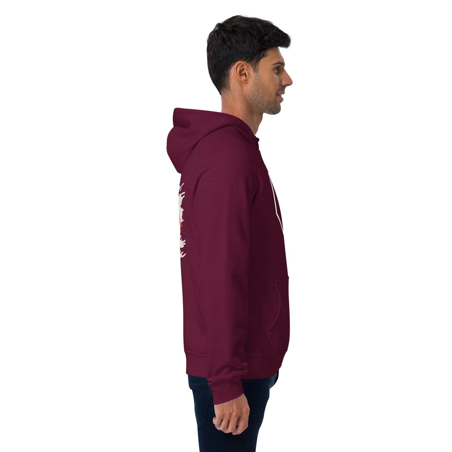ctms baseball - Unisex eco raglan hoodie