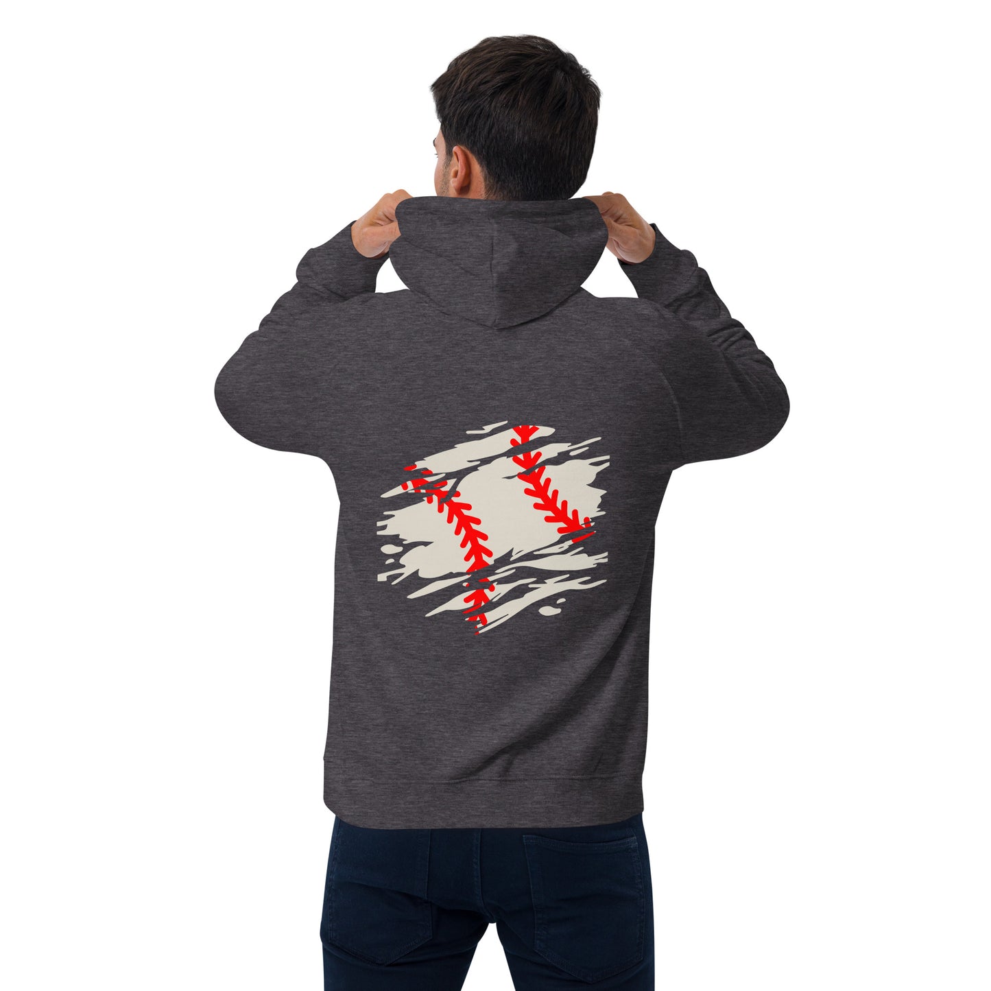 ctms baseball - Unisex eco raglan hoodie