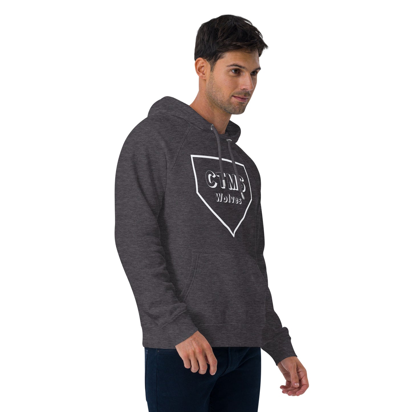 ctms baseball - Unisex eco raglan hoodie