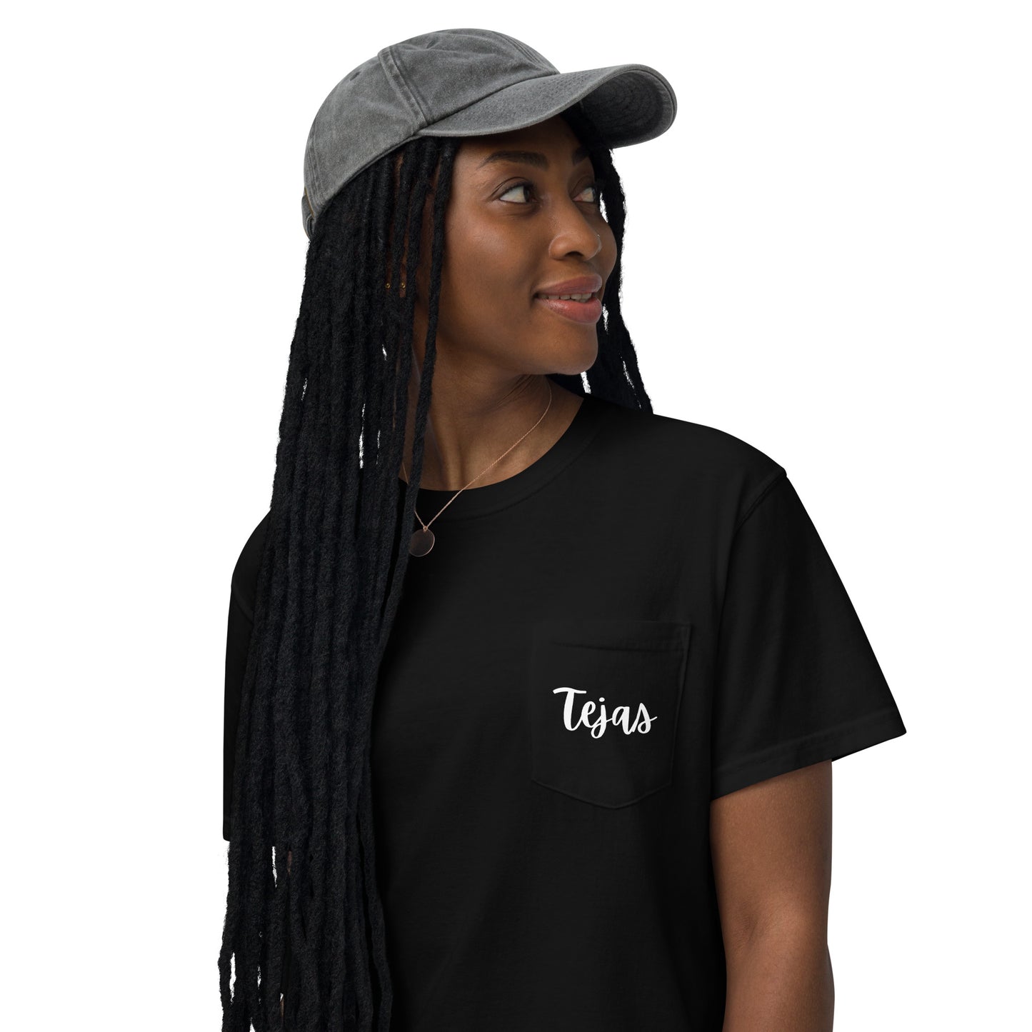 Tejas - Unisex garment-dyed pocket t-shirt