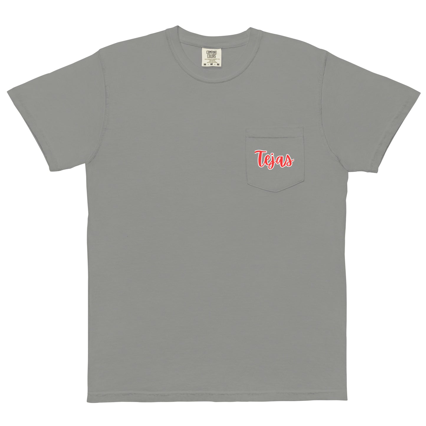 Tejas - Unisex garment-dyed pocket t-shirt