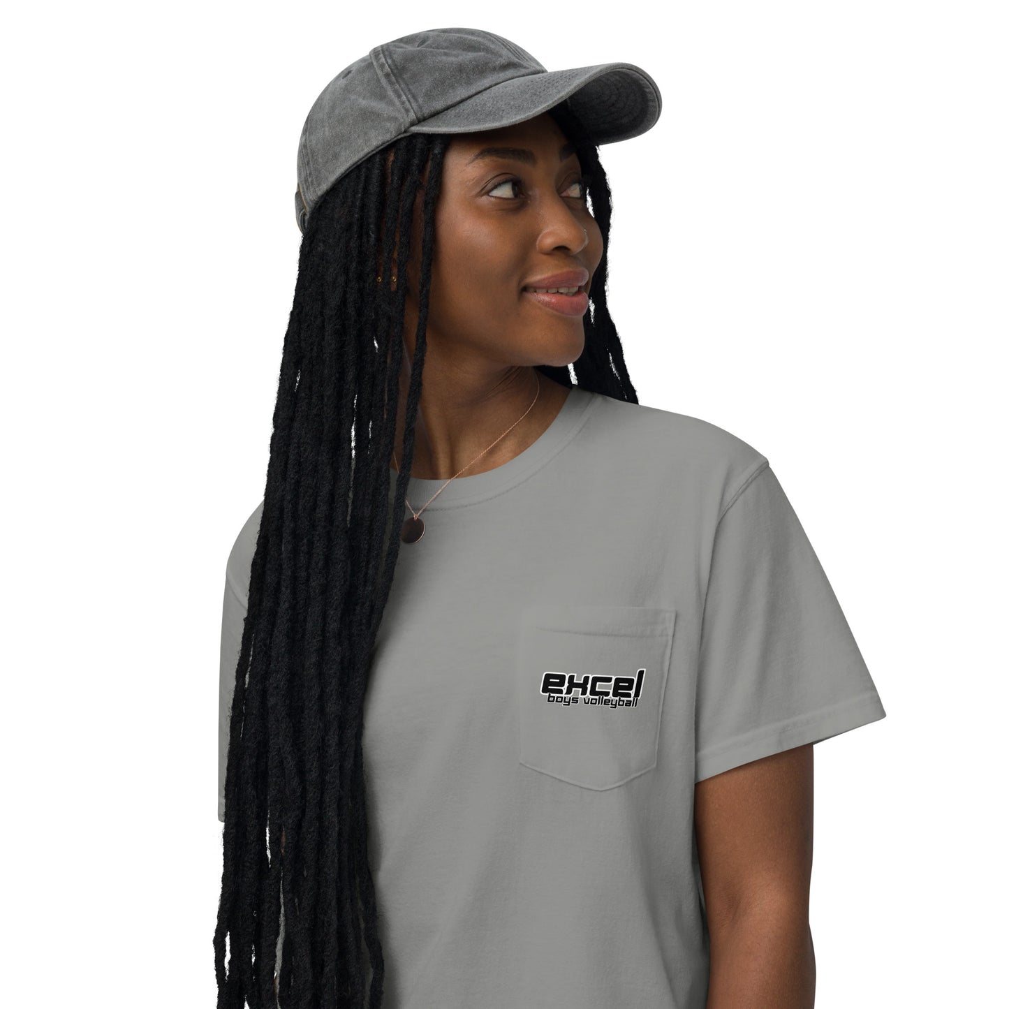 Excel - Boys Volleyball - Unisex garment-dyed pocket t-shirt