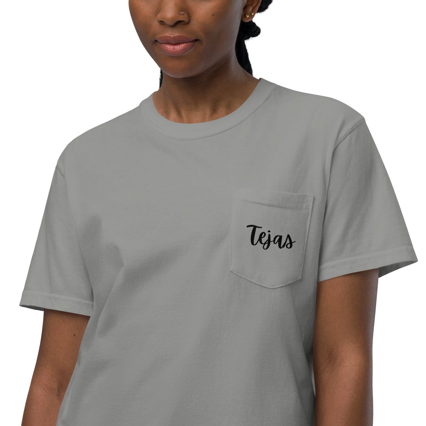 Tejas - Unisex garment-dyed pocket t-shirt