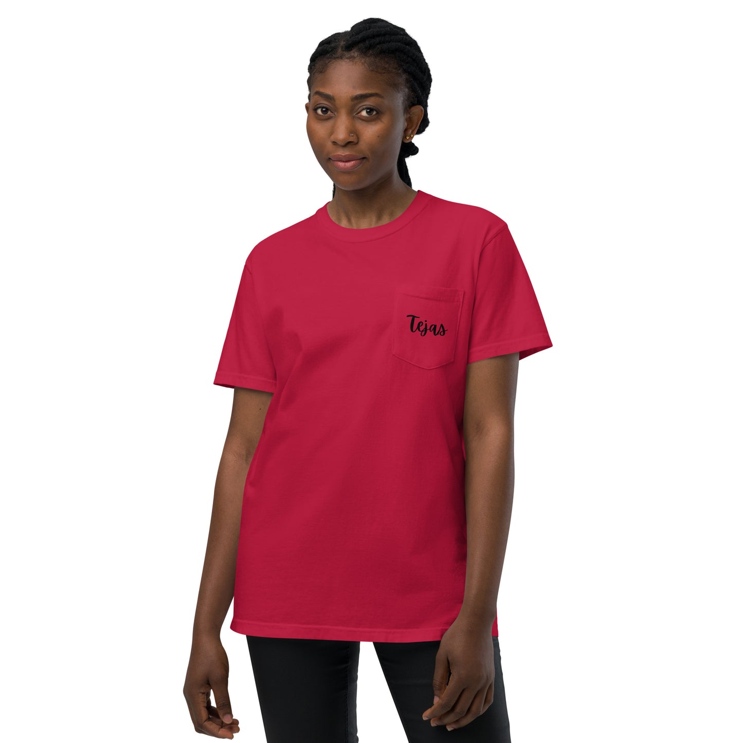 Tejas - Unisex garment-dyed pocket t-shirt