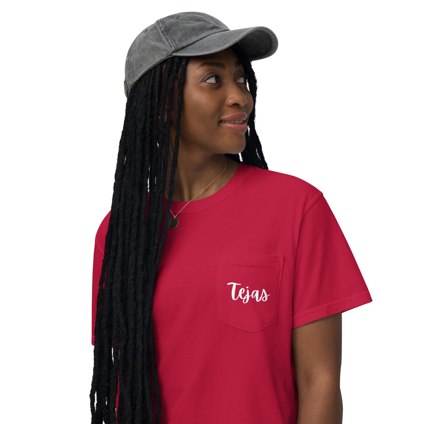 Tejas - Unisex garment-dyed pocket t-shirt