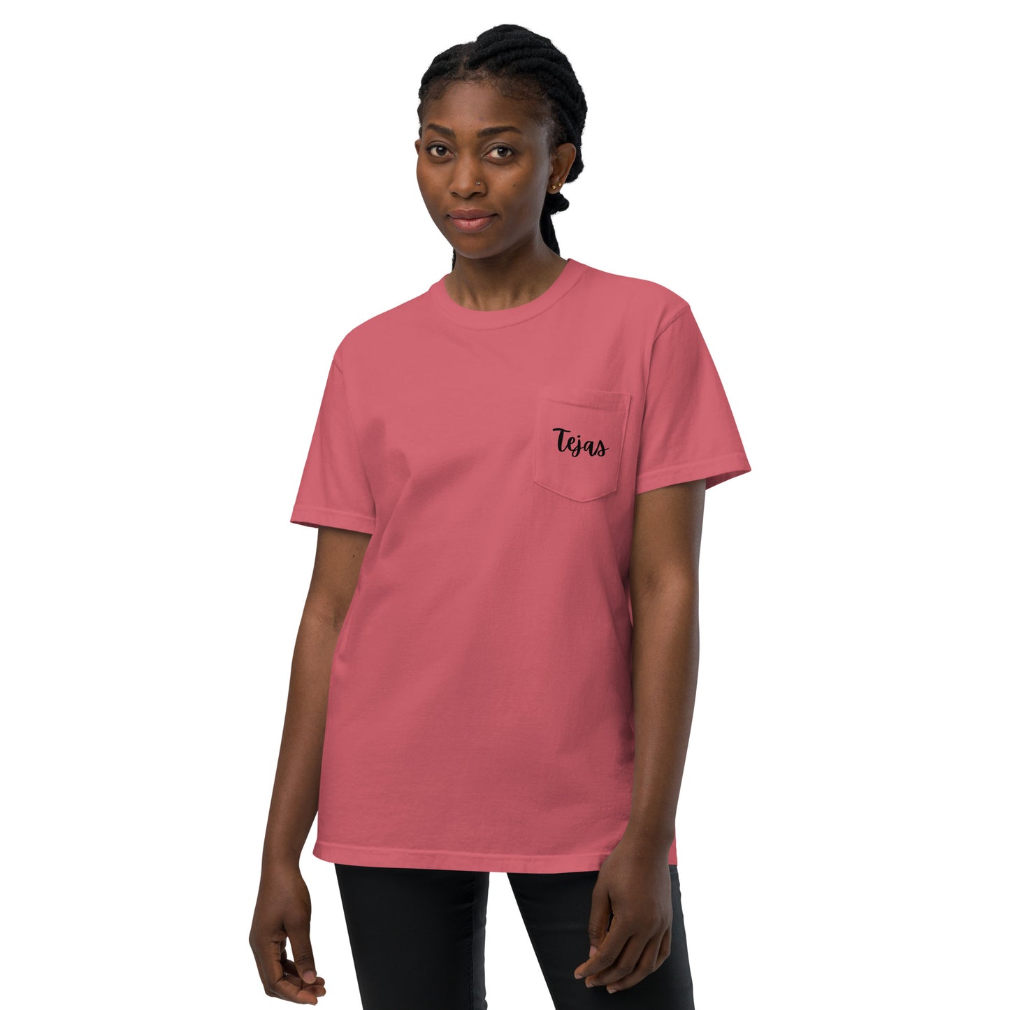 Tejas - Unisex garment-dyed pocket t-shirt