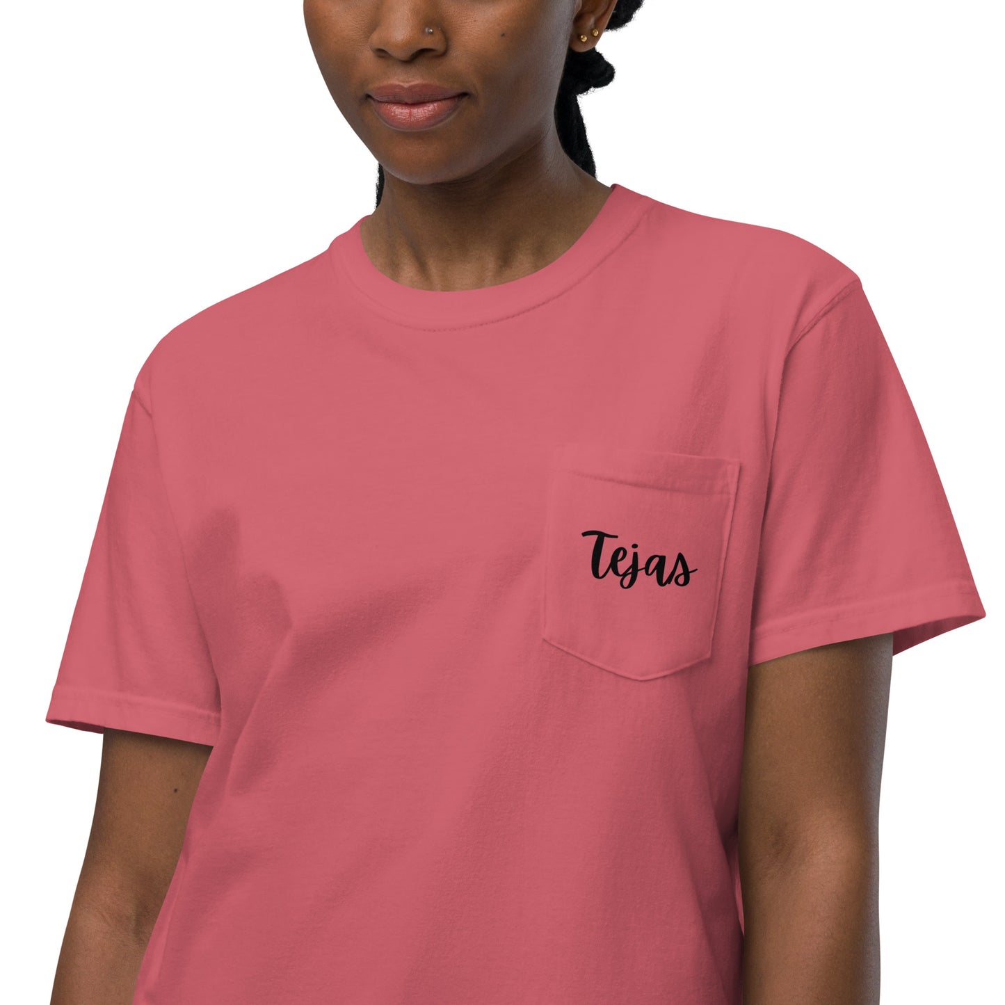 Tejas - Unisex garment-dyed pocket t-shirt