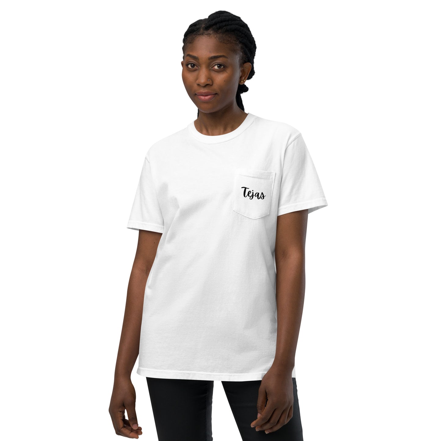 Tejas - Unisex garment-dyed pocket t-shirt