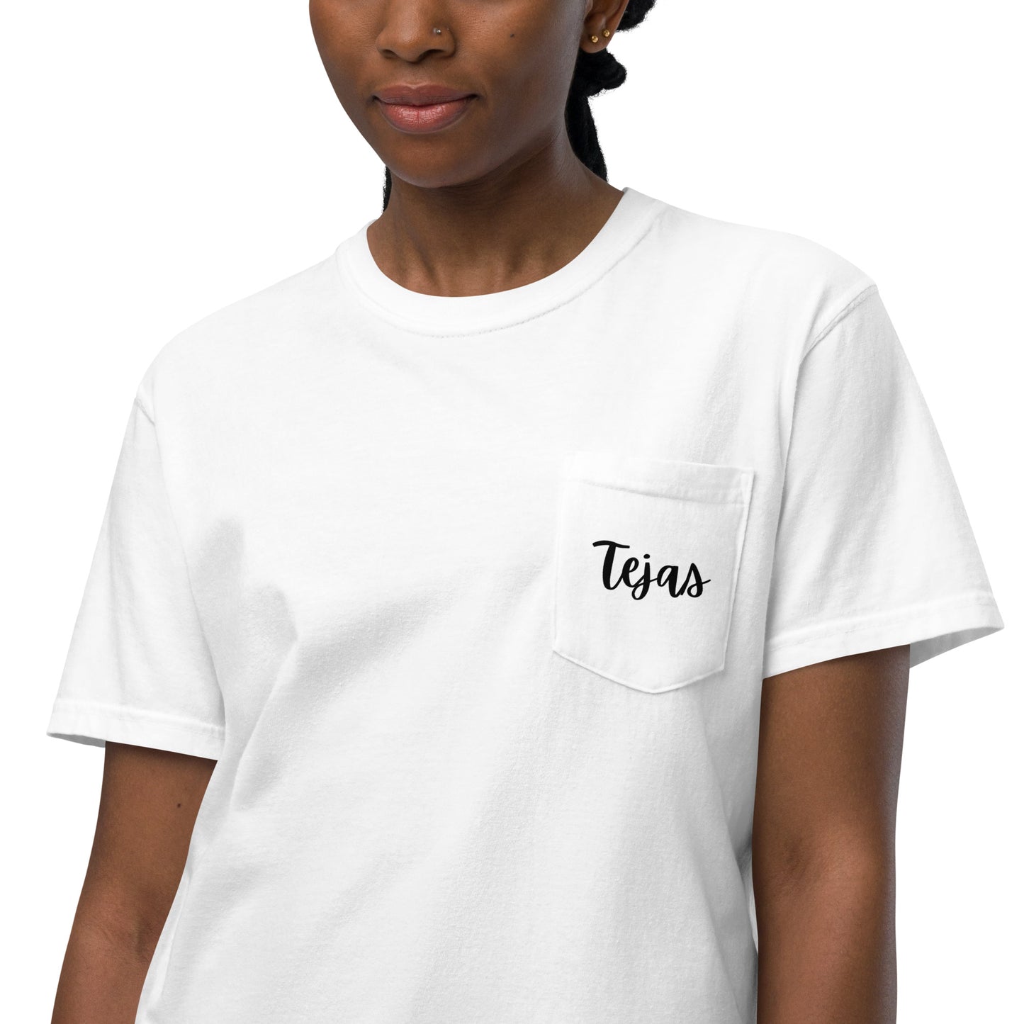 Tejas - Unisex garment-dyed pocket t-shirt