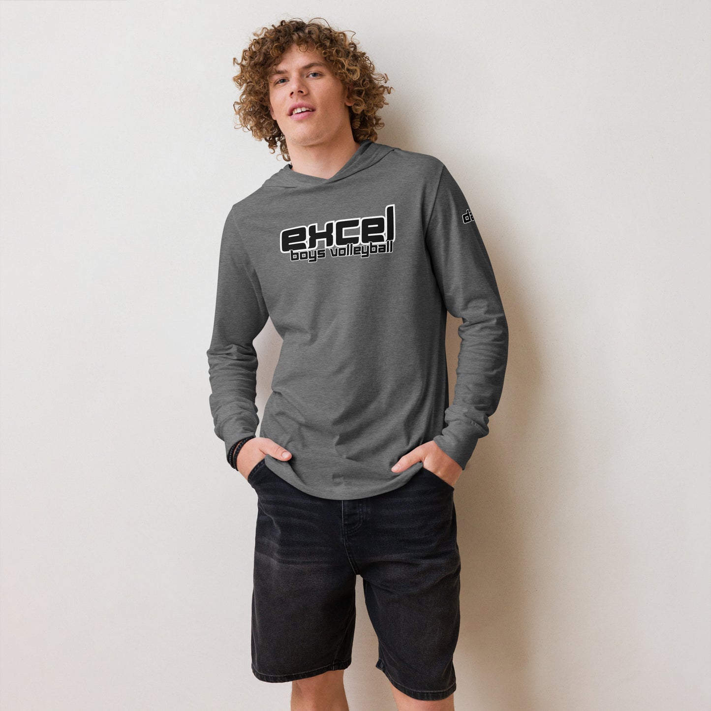 UPDATED - Excel Boys Volleyball - Dad - Hooded long-sleeve tee