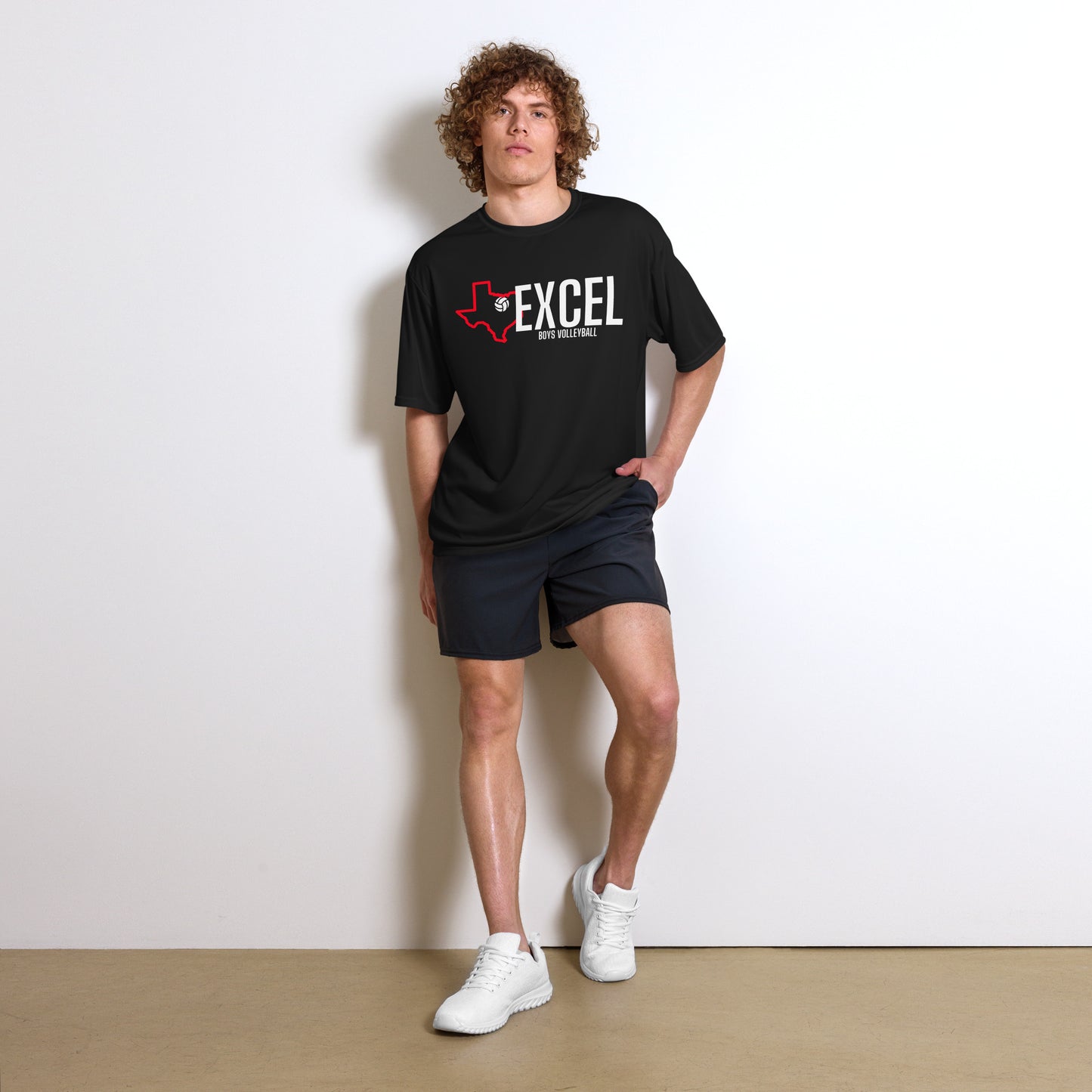 Excel - Boys Volleyball - Unisex performance crew neck t-shirt