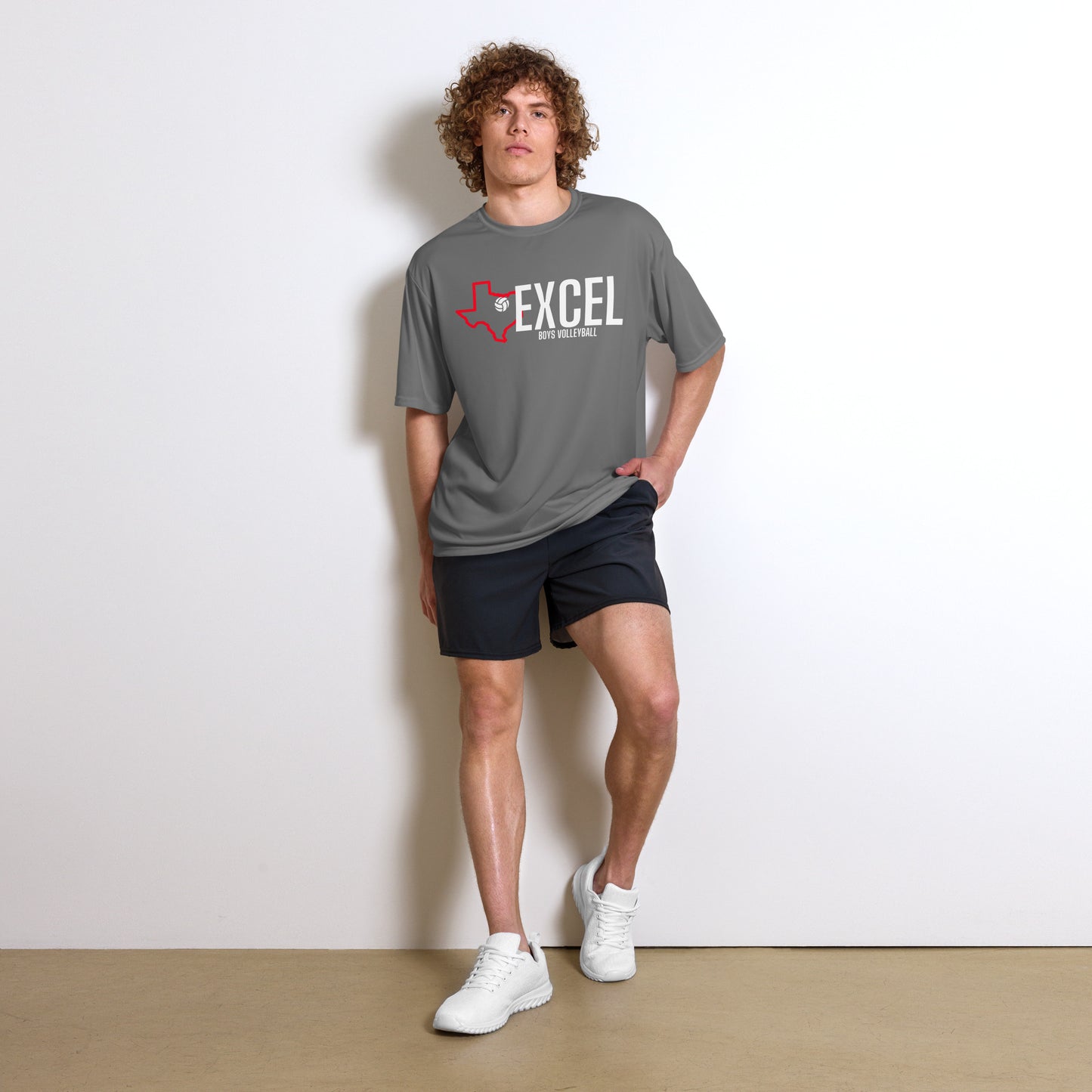 Excel - Boys Volleyball - Unisex performance crew neck t-shirt