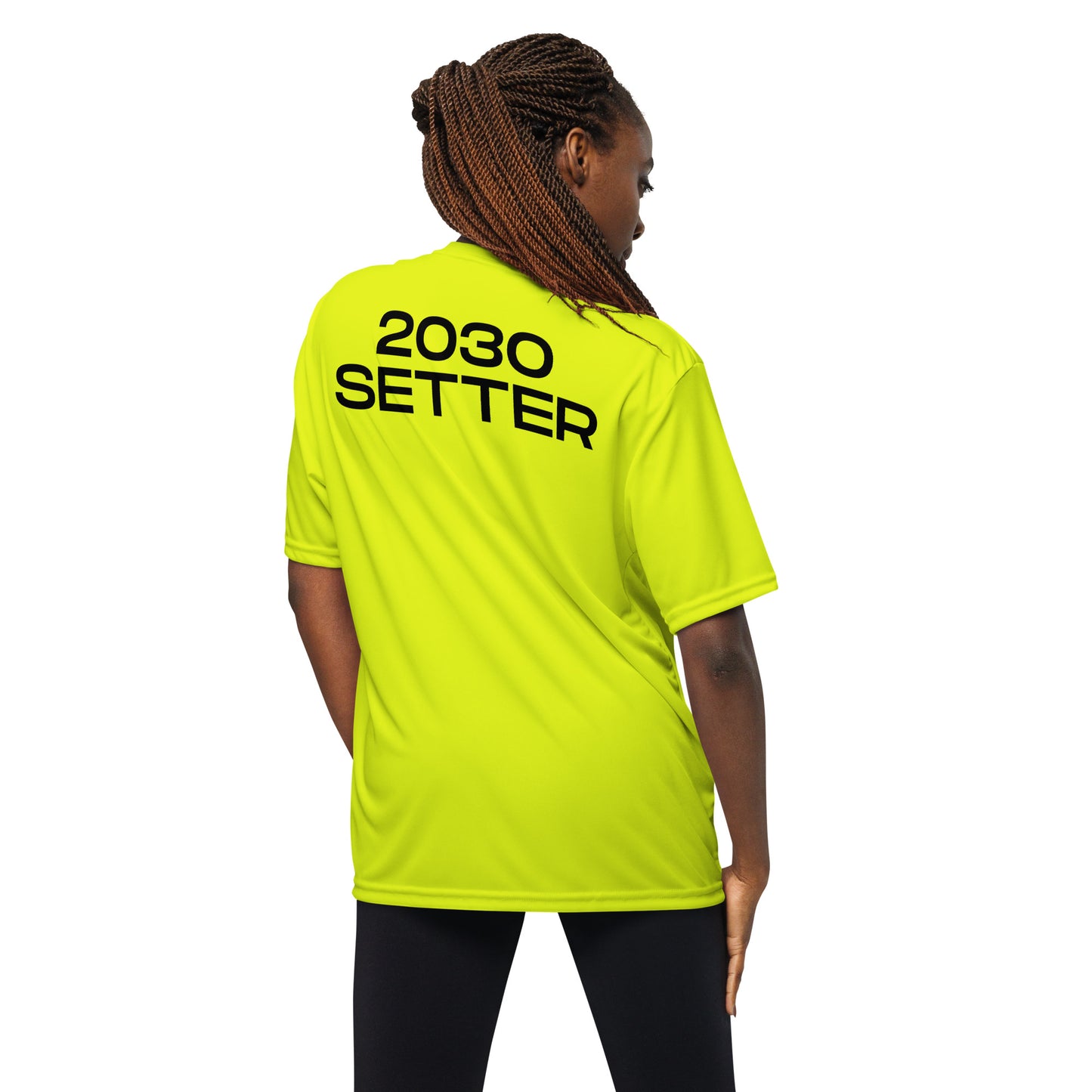 Unsigned 2030 Setter - Unisex performance crew neck t-shirt