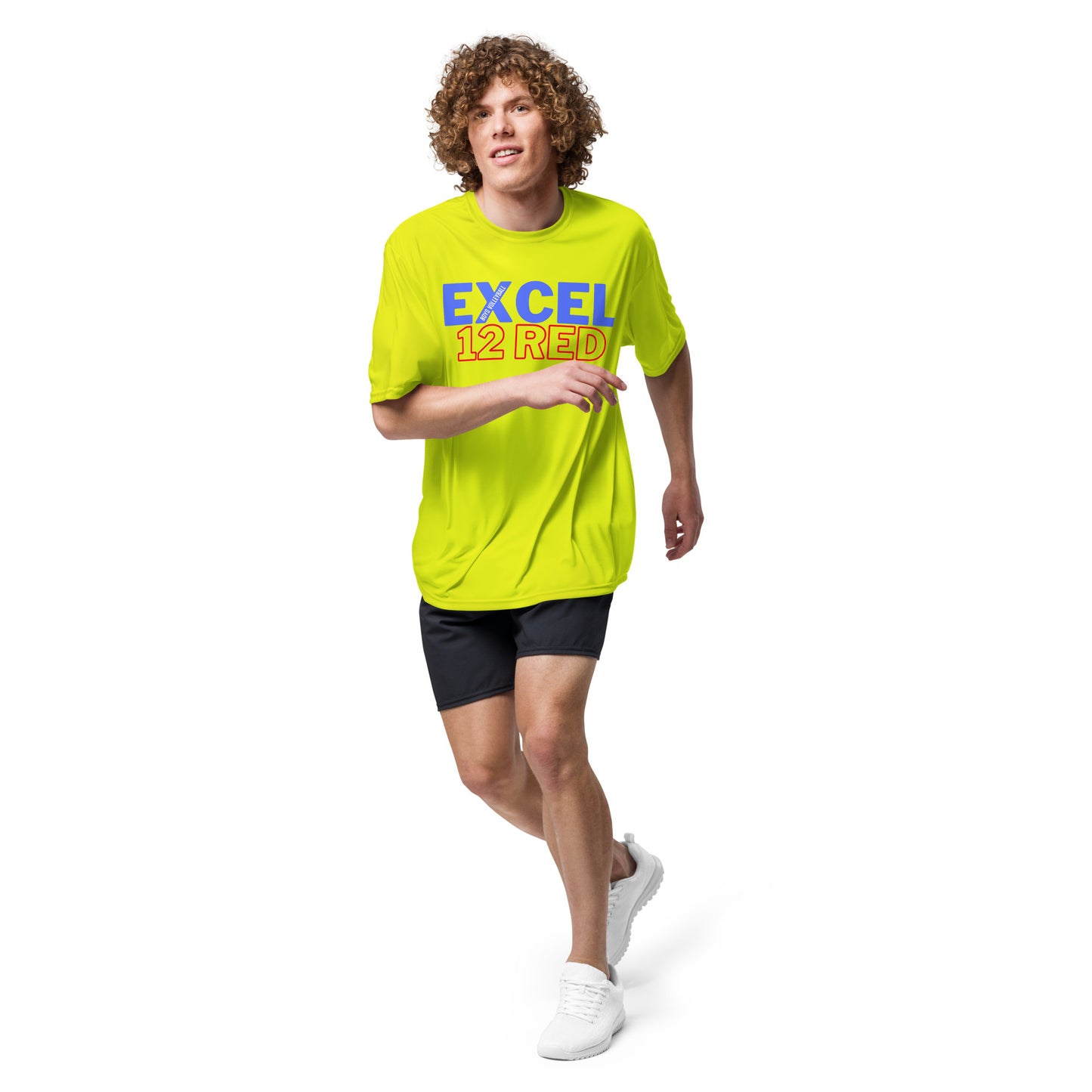 Excel - Boys Volleyball - 12 Red - Unisex performance crew neck t-shirt