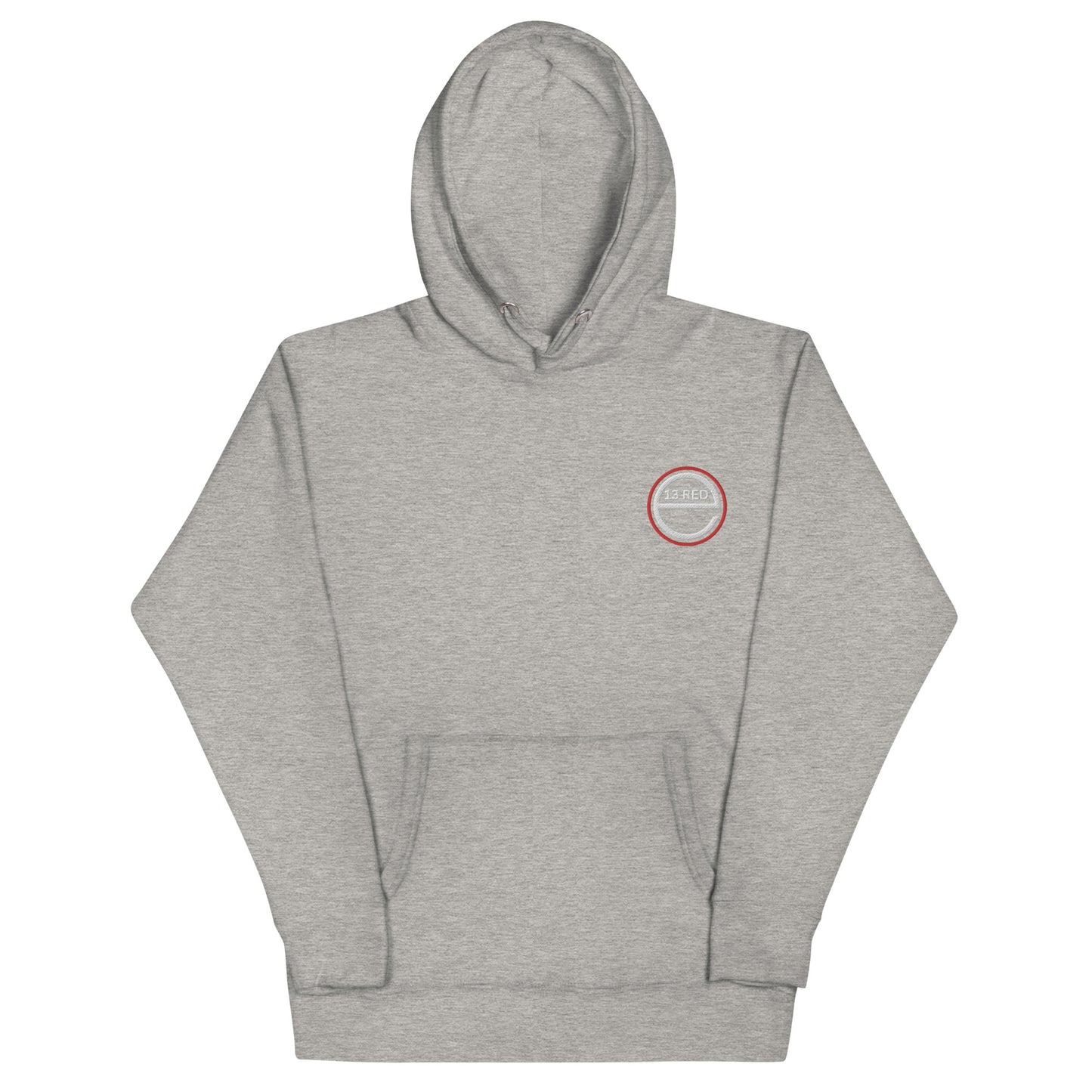 13 Red - Embroidered - Unisex Hoodie