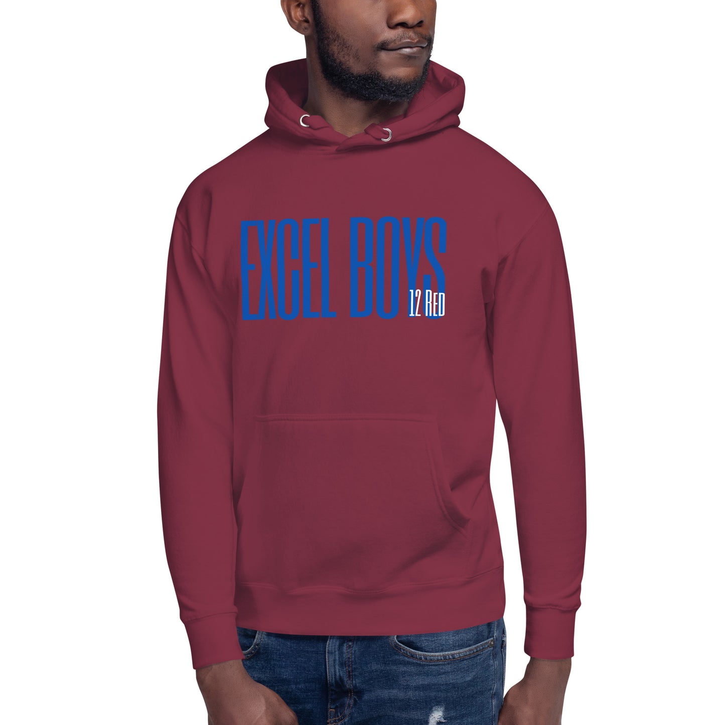 Excel Boys Volleyball - 12 Red - Unisex Hoodie
