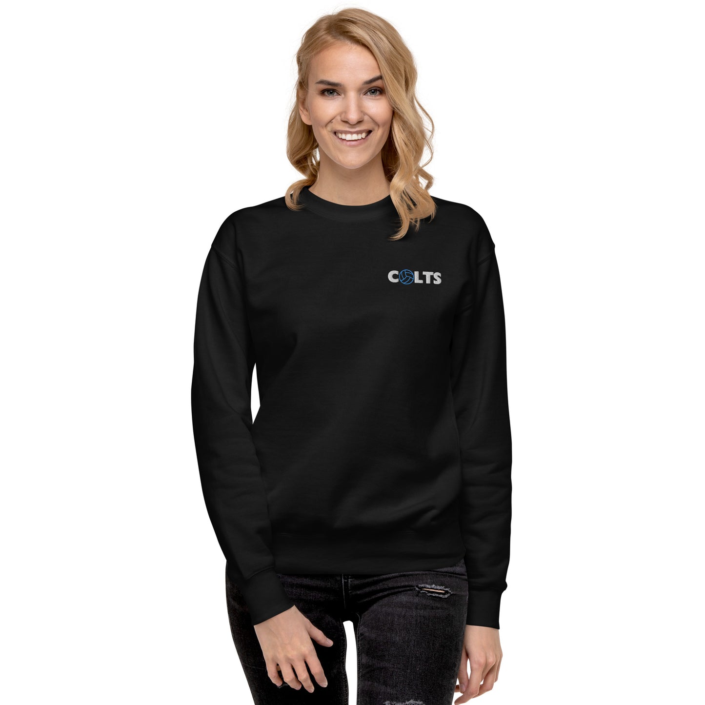 Colts volleyball - Embroidered - Unisex Premium Sweatshirt