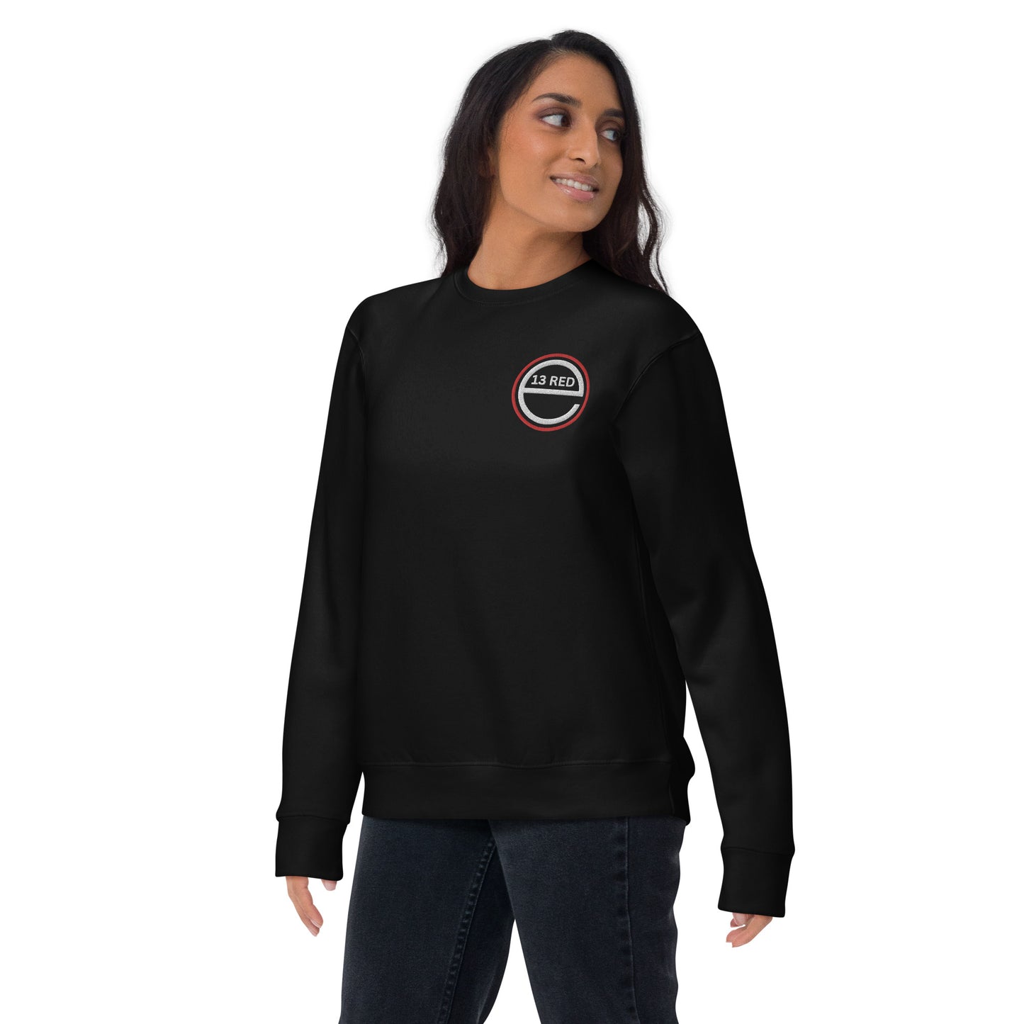 Excel 13 Red - Embroidered - Unisex Premium Sweatshirt