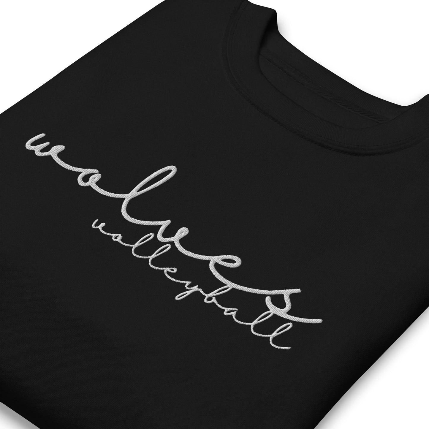 Wolves Volleyball - CTMS - Embroidered - Unisex Premium Sweatshirt