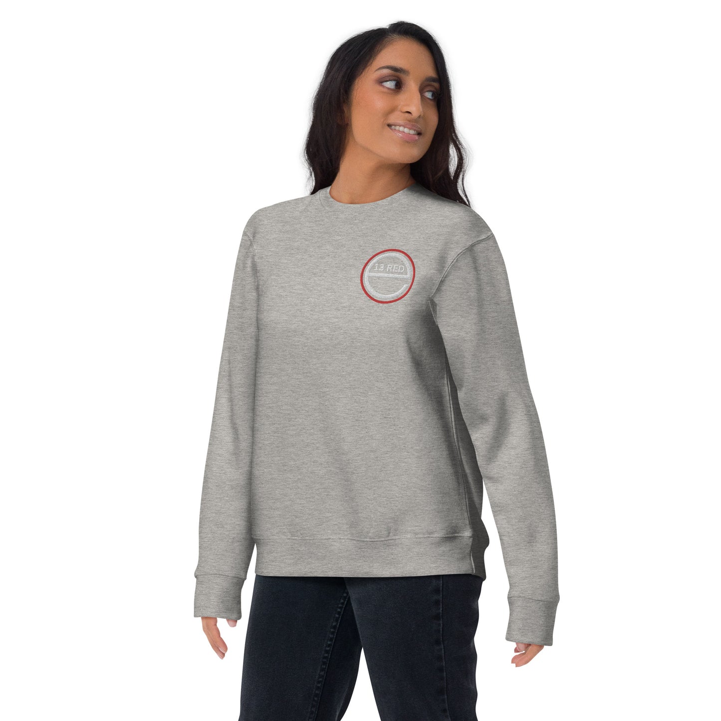 Excel 13 Red - Embroidered - Unisex Premium Sweatshirt