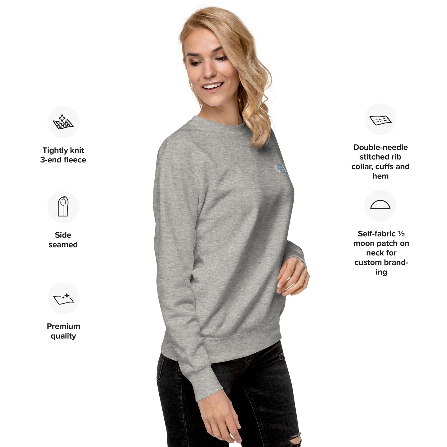 Colts volleyball - Embroidered - Unisex Premium Sweatshirt