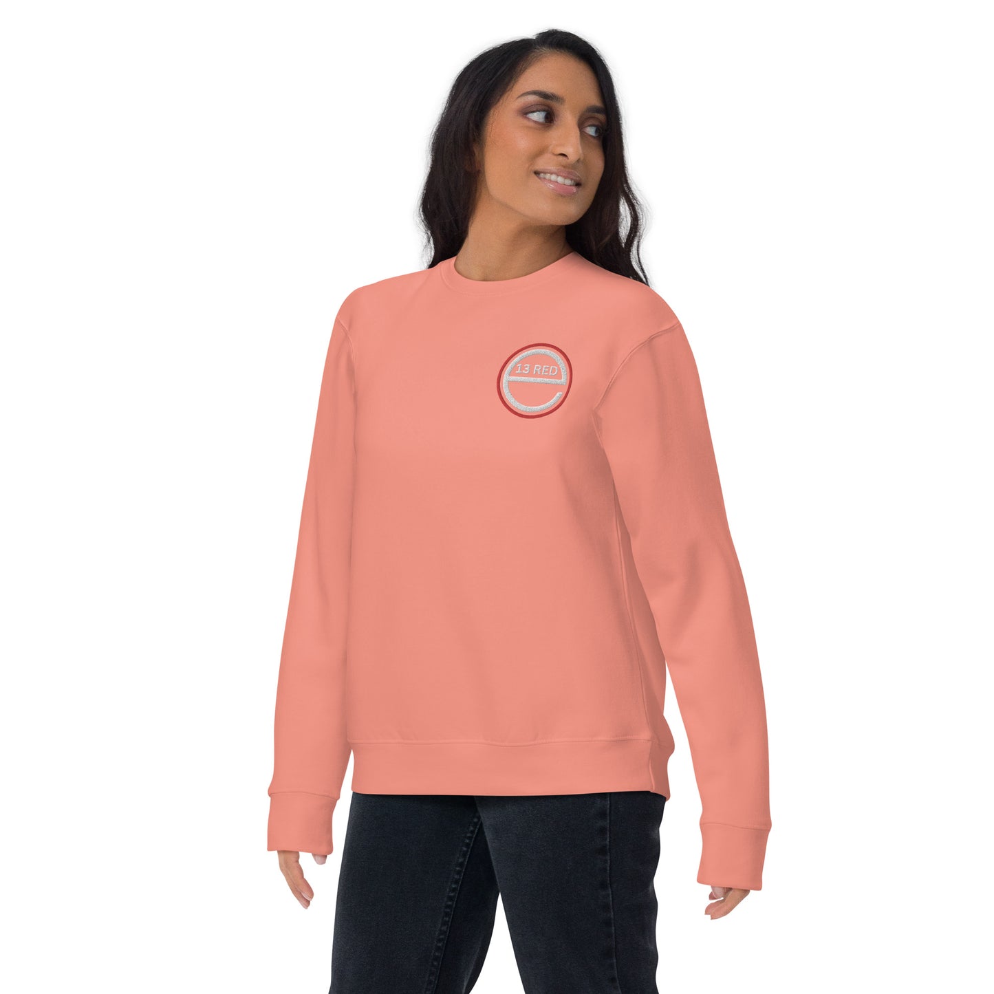 Excel 13 Red - Embroidered - Unisex Premium Sweatshirt