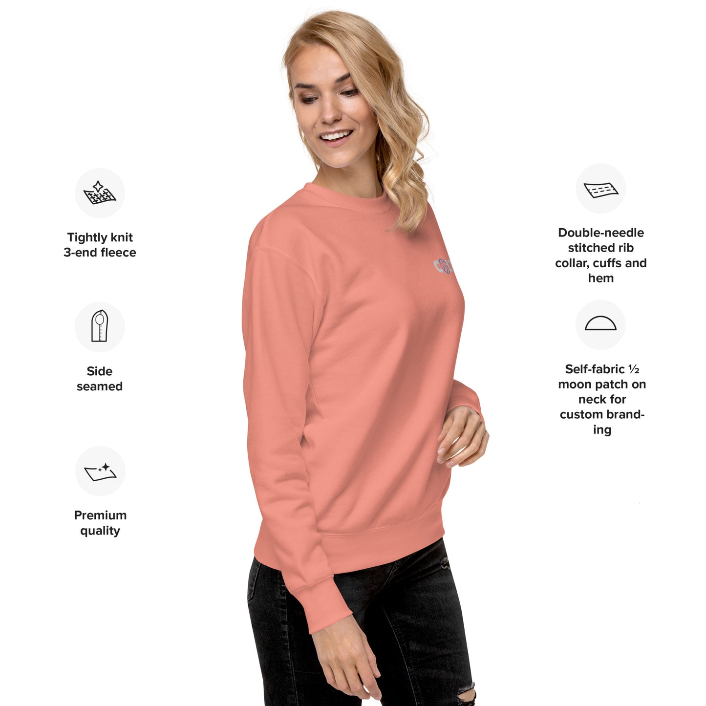 Colts volleyball - Embroidered - Unisex Premium Sweatshirt