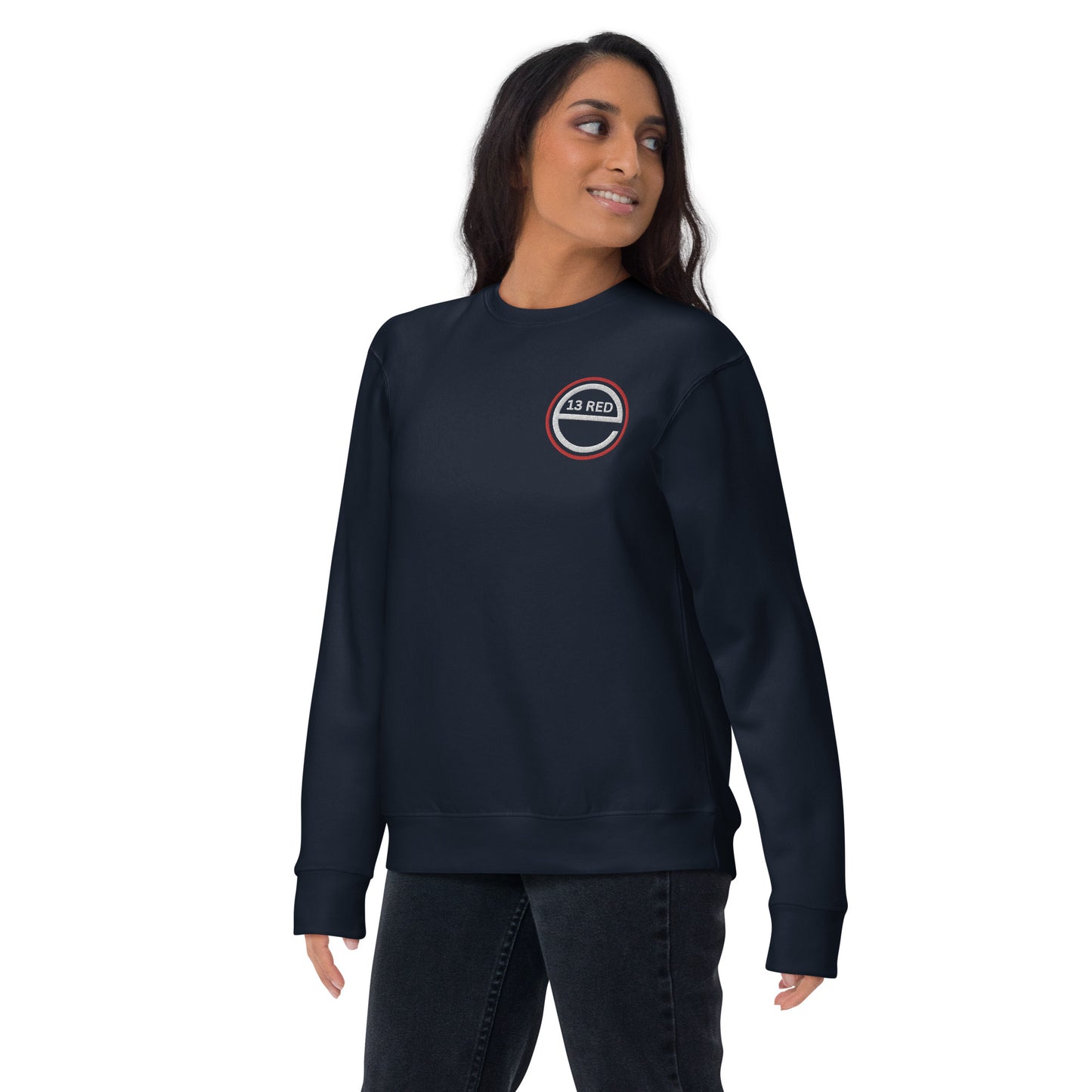 Excel 13 Red - Embroidered - Unisex Premium Sweatshirt