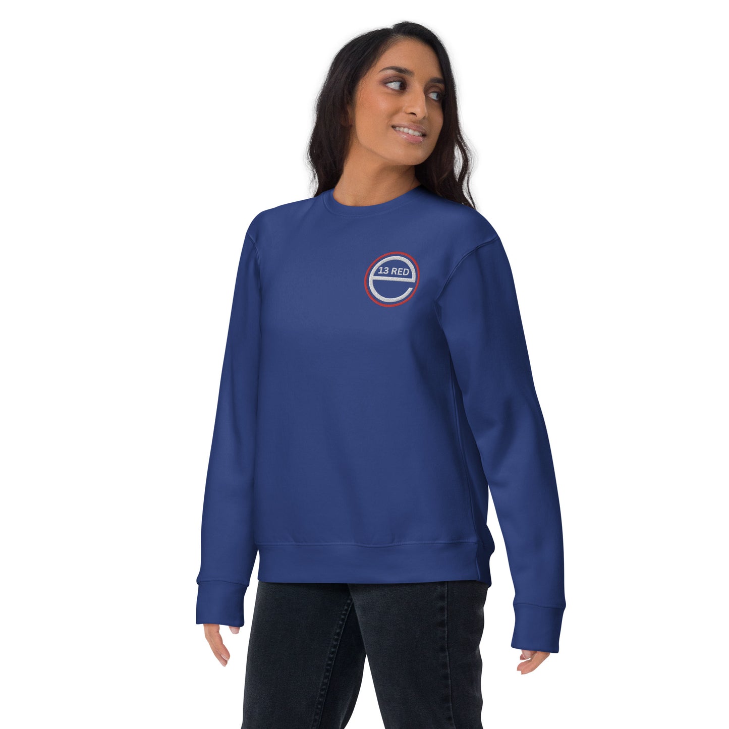 Excel 13 Red - Embroidered - Unisex Premium Sweatshirt