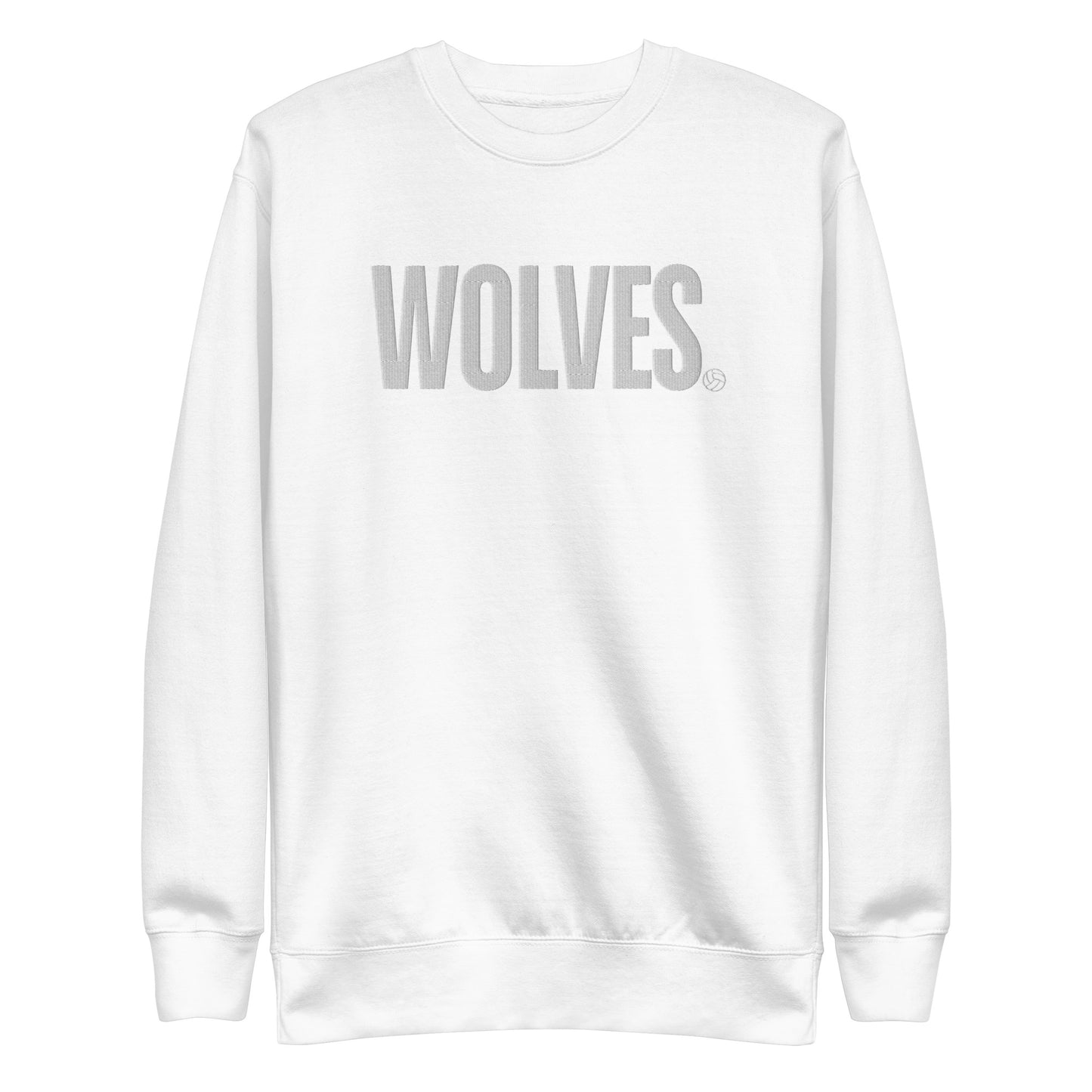 CTMS - Wolves - Embroidered - Volleyball - Unisex Premium Sweatshirt