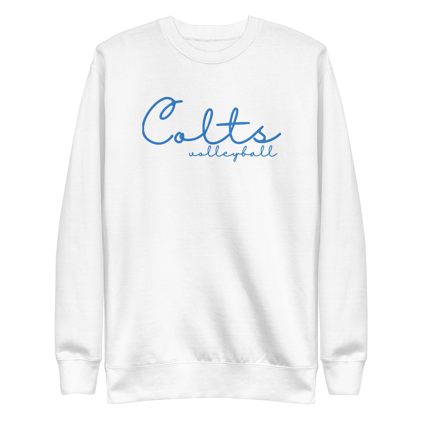 Colts Volleyball - Embroidered - Unisex Premium Sweatshirt
