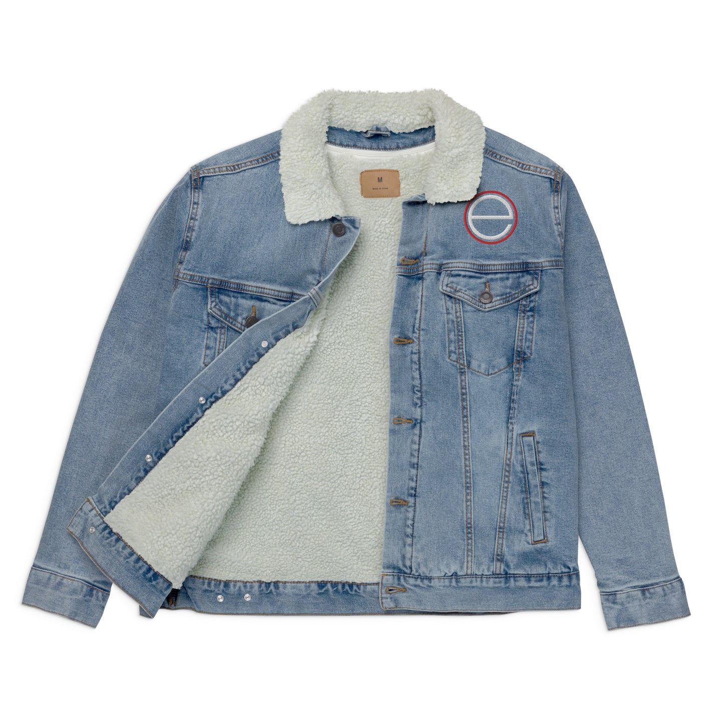 Excel - Unisex denim sherpa jacket