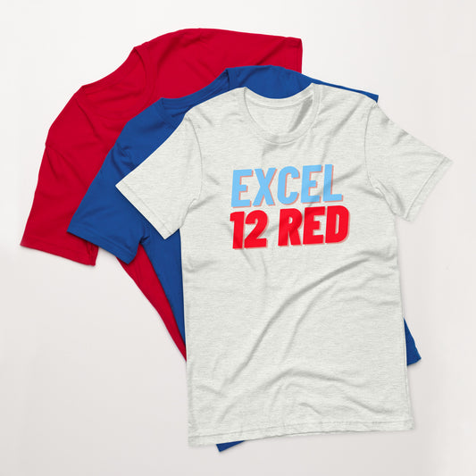 Excel - Boys Volleyball - 12 Red - Unisex t-shirt