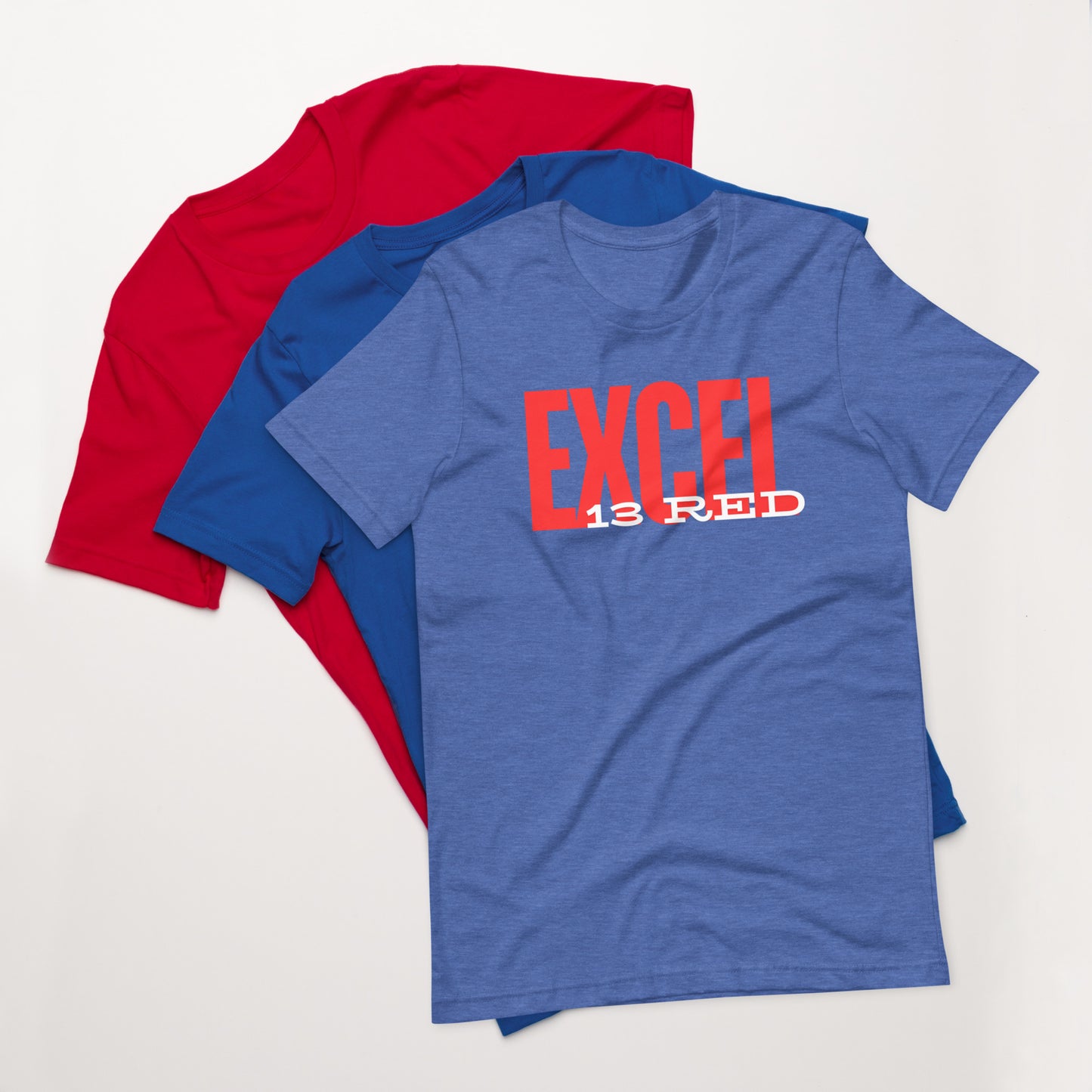 EXCEL - 13 Red - Unisex t-shirt