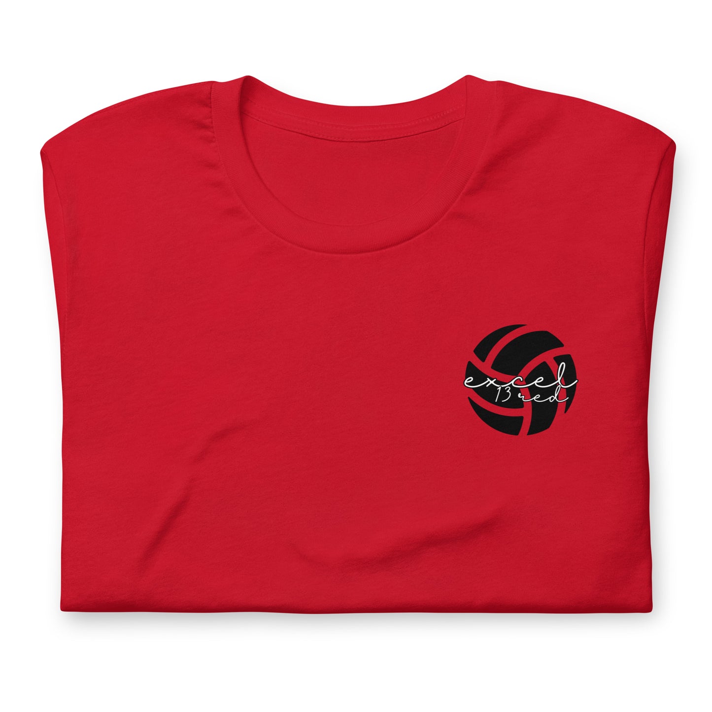 Excel 13 Red (Girls) - Player Names - Unisex t-shirt
