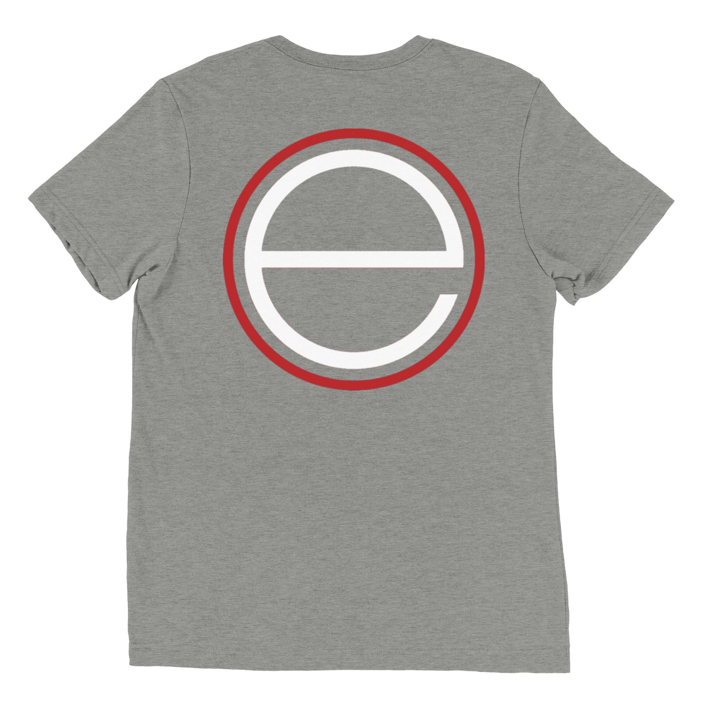 12 White - big E on back - Short sleeve t-shirt