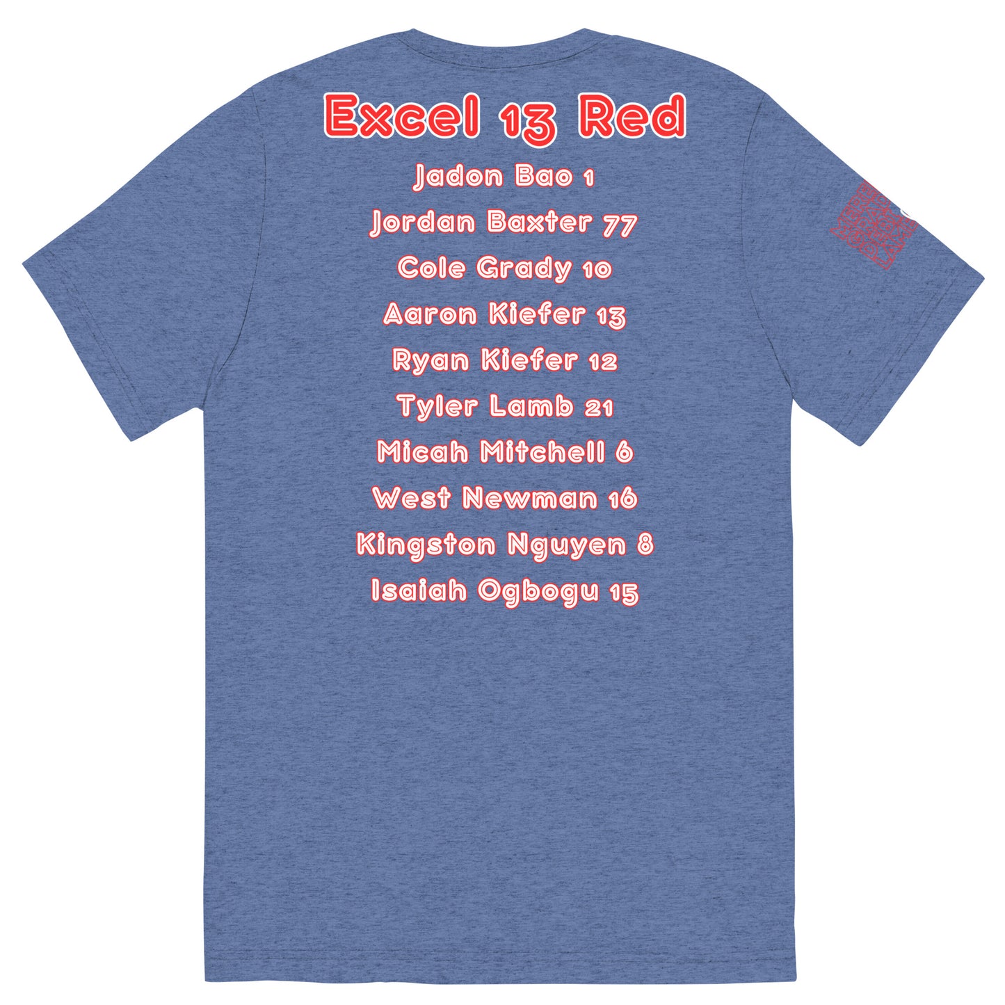 Offical - 13 Red BOYS - Excel Team Shirt - Short sleeve t-shirt