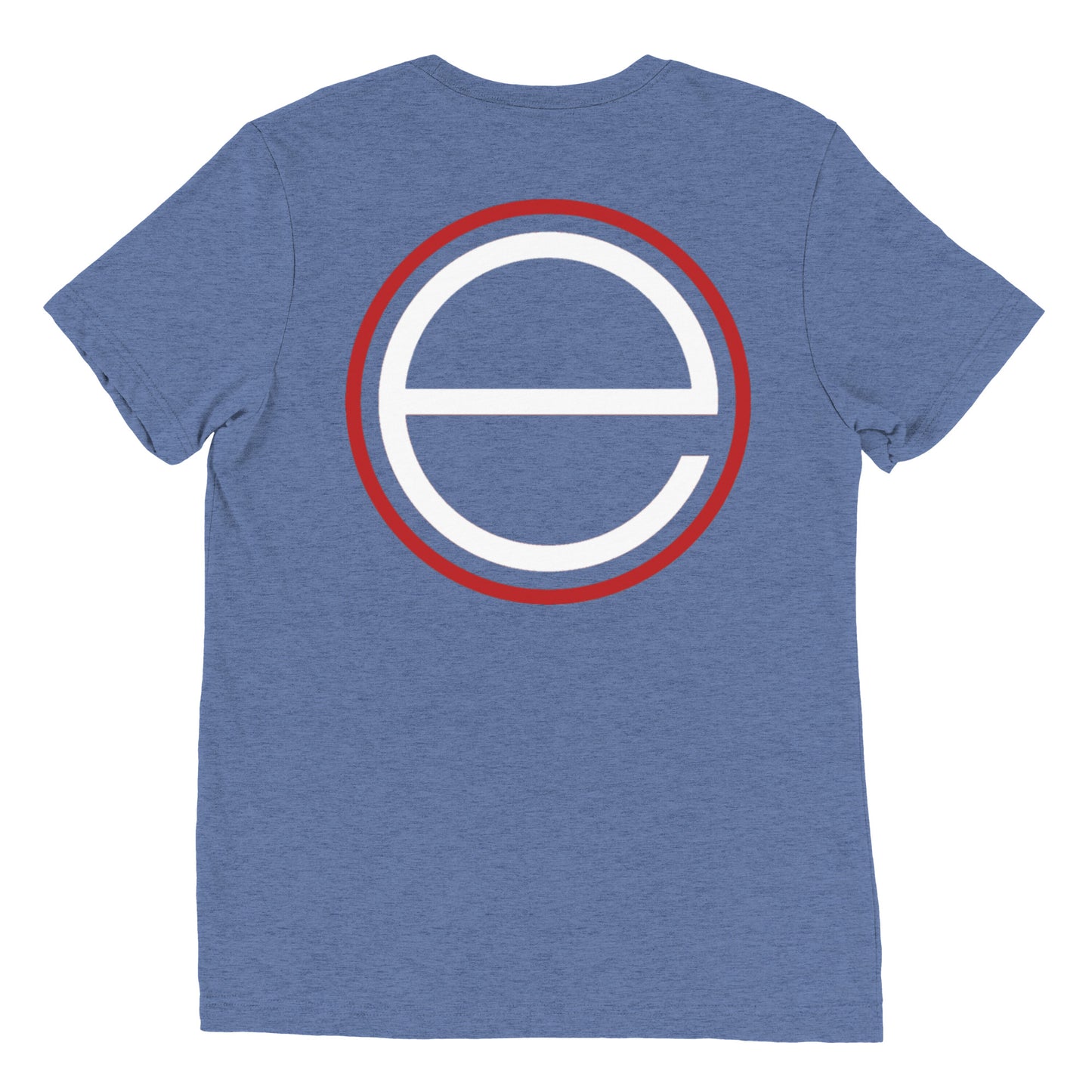 12 White - big E on back - Short sleeve t-shirt