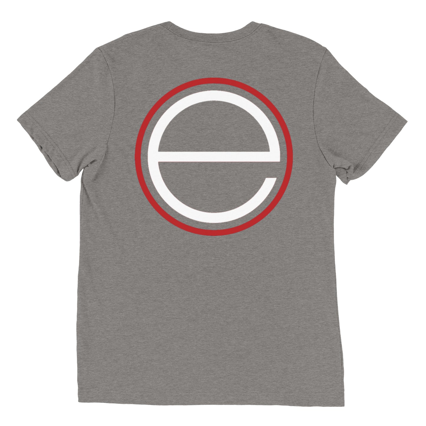 12 White - big E on back - Short sleeve t-shirt