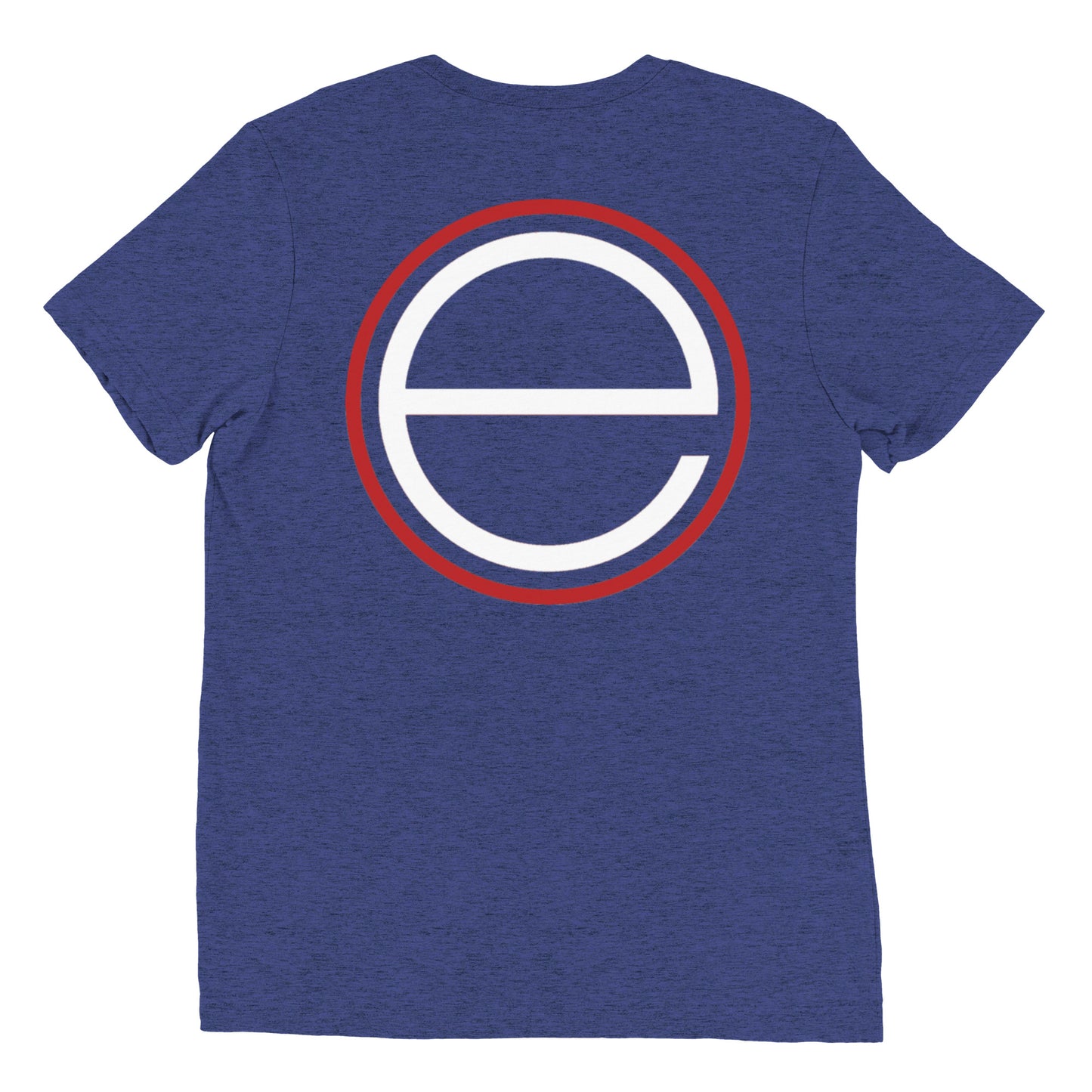 12 White - big E on back - Short sleeve t-shirt