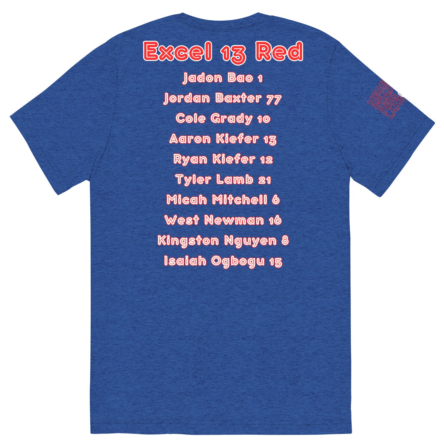 Offical - 13 Red BOYS - Excel Team Shirt - Short sleeve t-shirt
