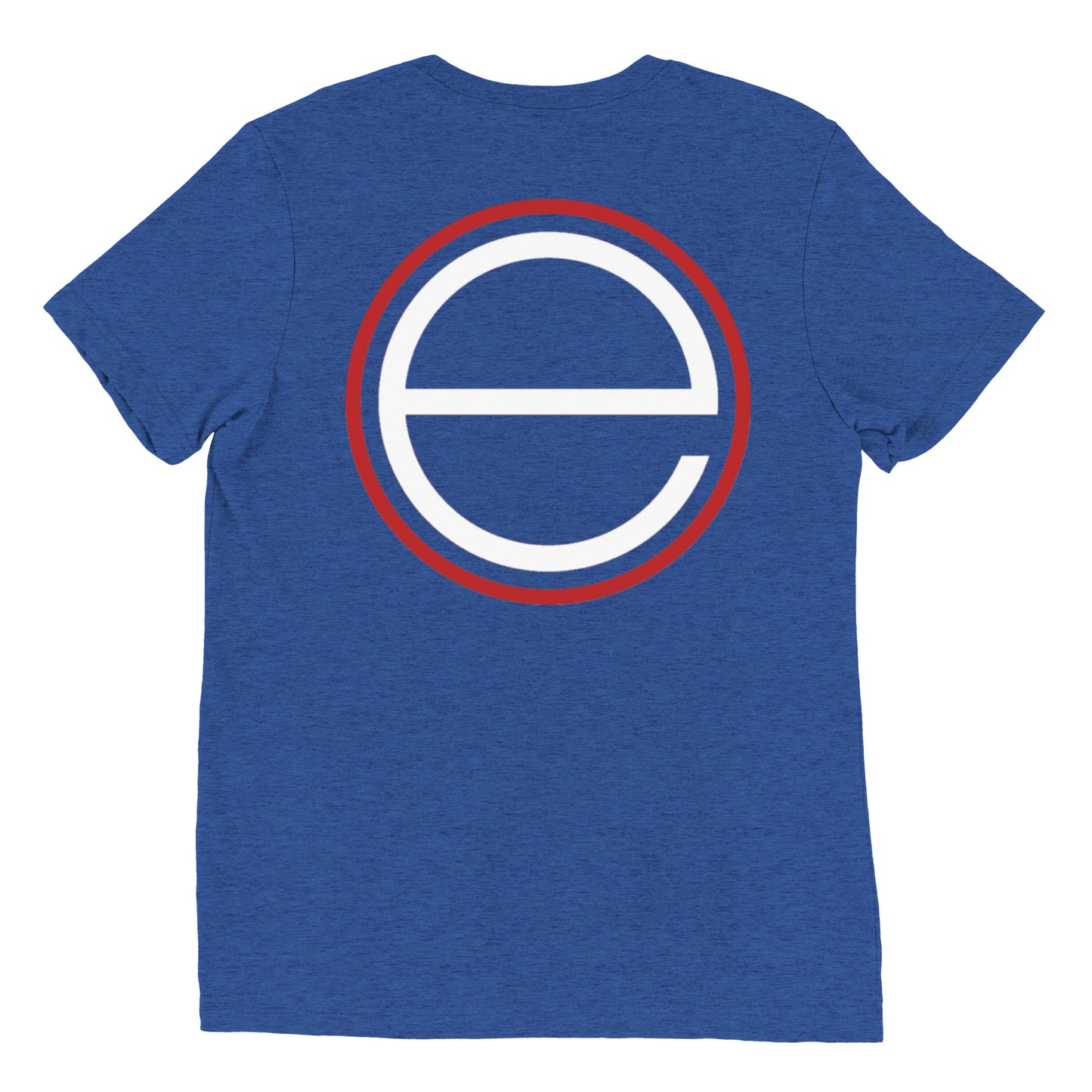 12 White - big E on back - Short sleeve t-shirt