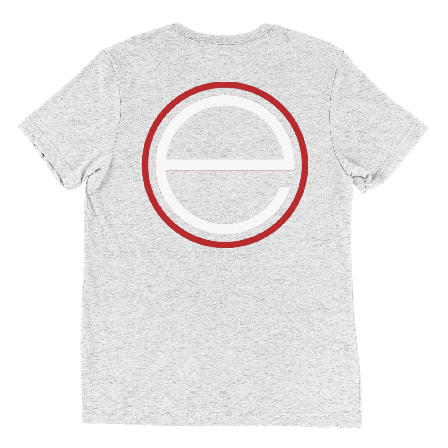 12 White - big E on back - Short sleeve t-shirt