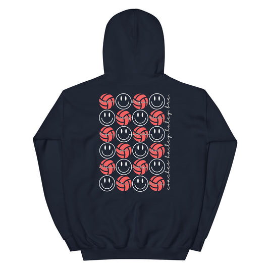 Excel 13 Red Girls - Players' Names - Embroidered Front - Unisex Hoodie