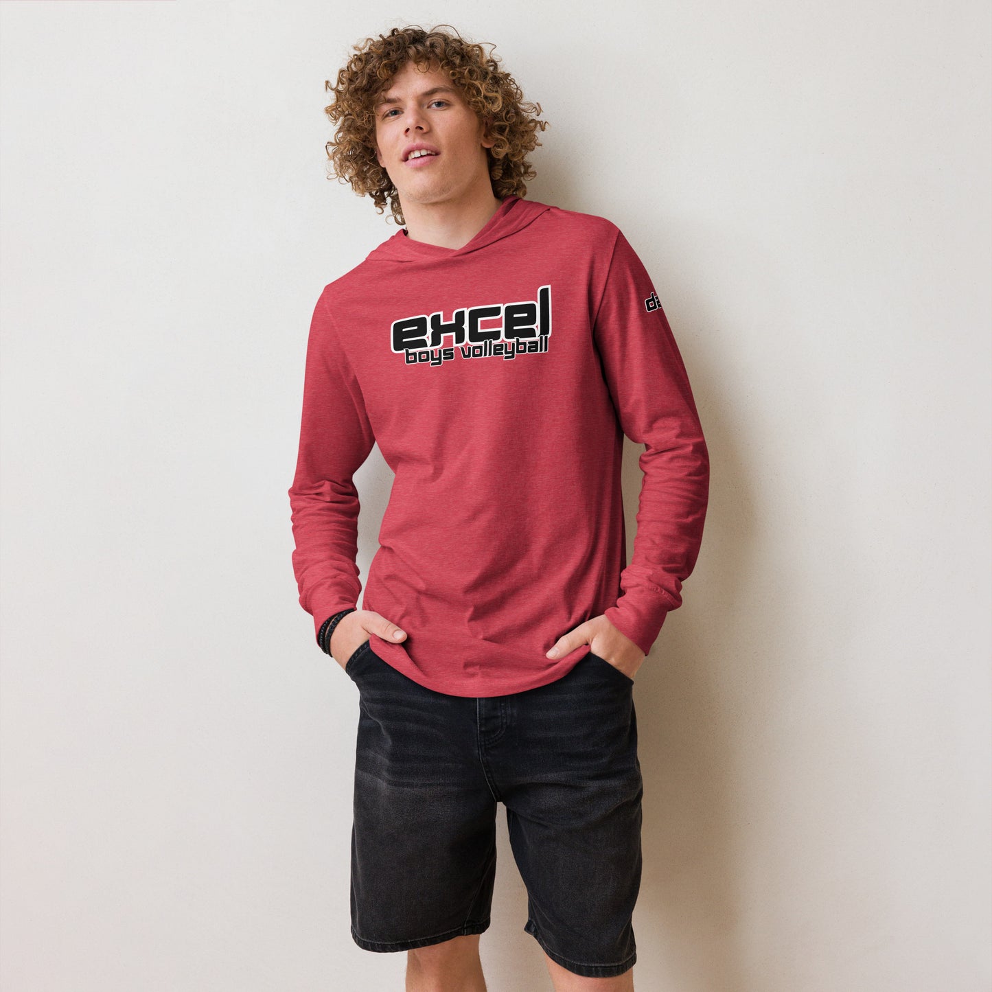 Excel - Boys Volleyball - Dad - Hooded long-sleeve tee