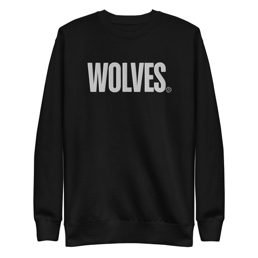CTMS - Wolves - Embroidered - Volleyball - Unisex Premium Sweatshirt