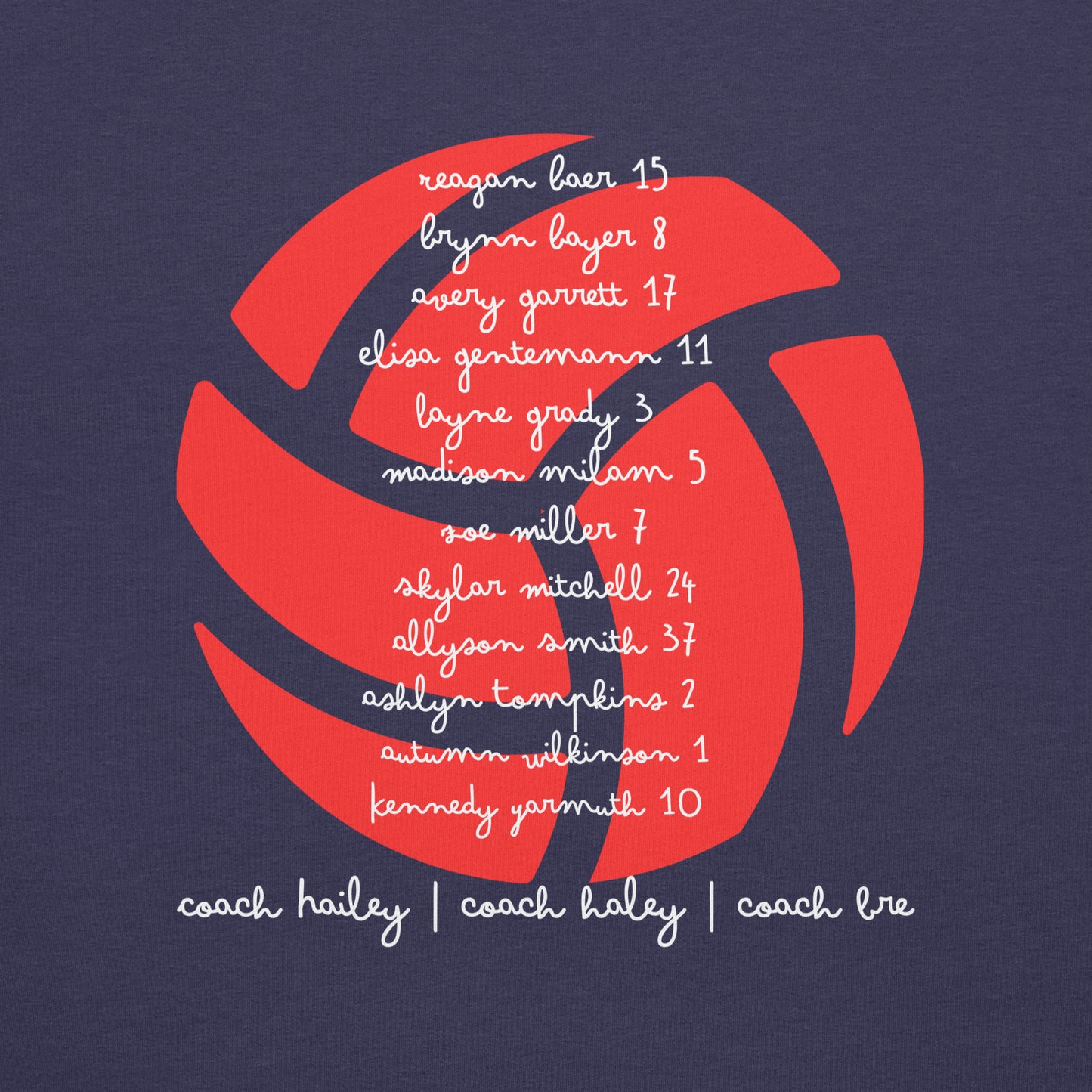 Official Team Shirt - 13 Red (Girls) - w/ Player Names - Unisex t-shirt